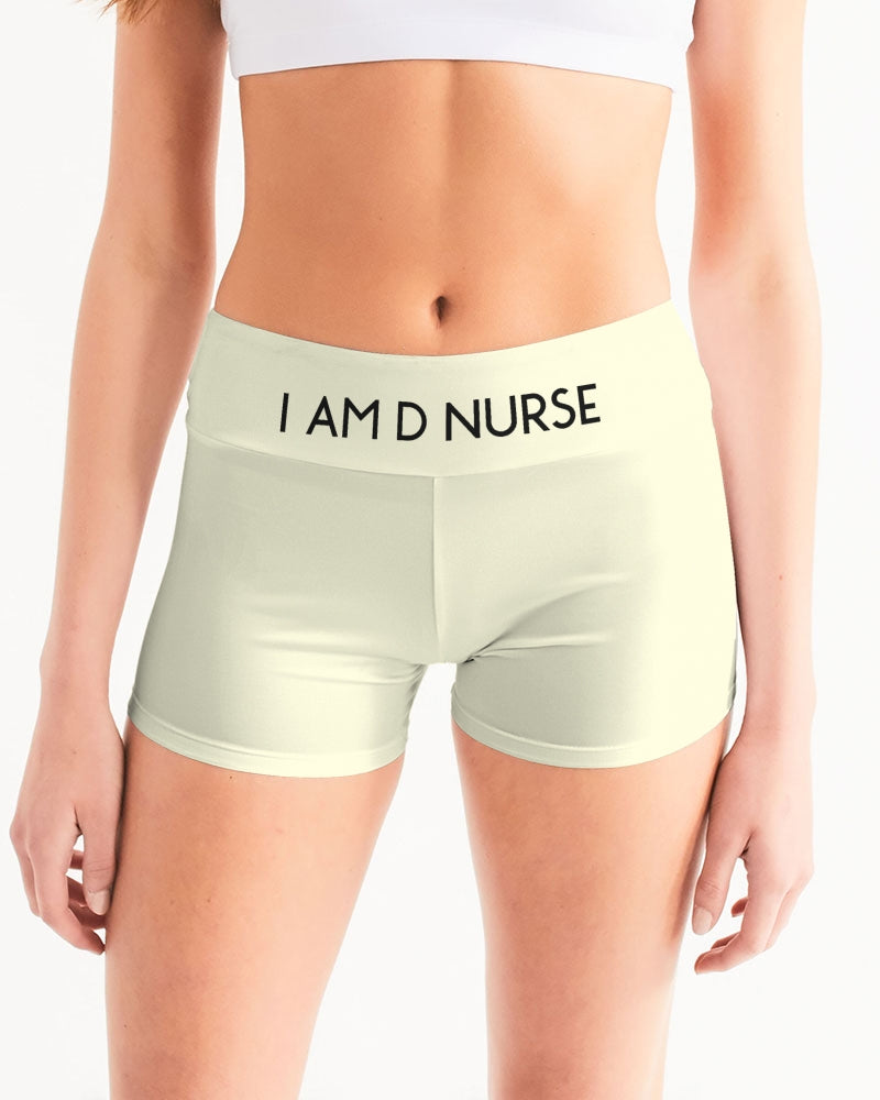 Angry Cream Women's Mid-Rise Yoga Shorts