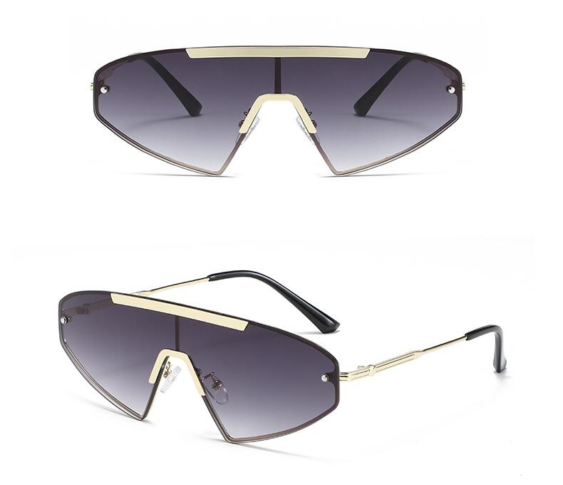 European And American Fashion Sunglasses Men's Personality Conjoined
