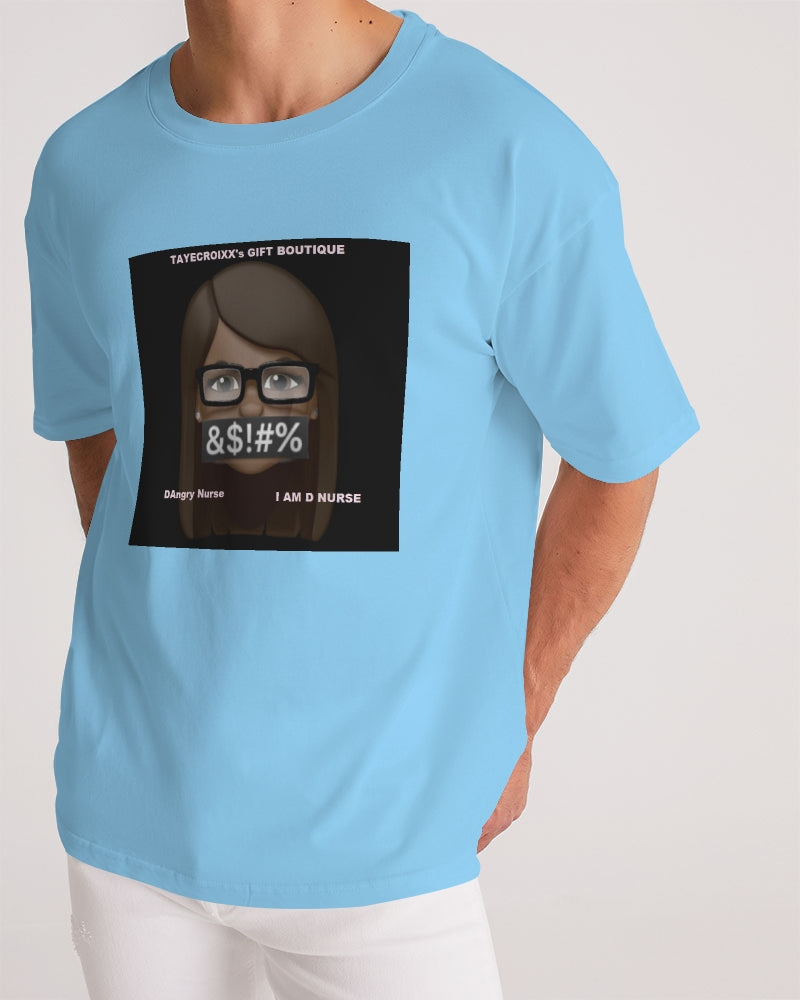 Angry pastel blue Men's Premium Heavyweight Tee