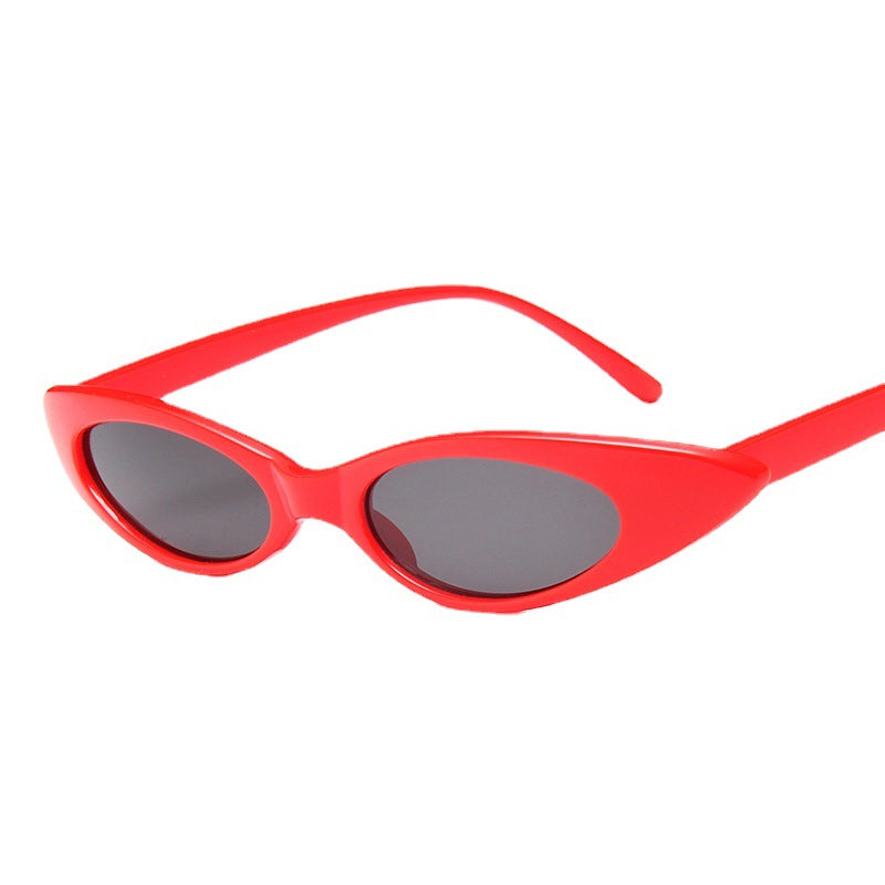 Small Frame Cat Eye Sunglasses Bright Jelly Retro