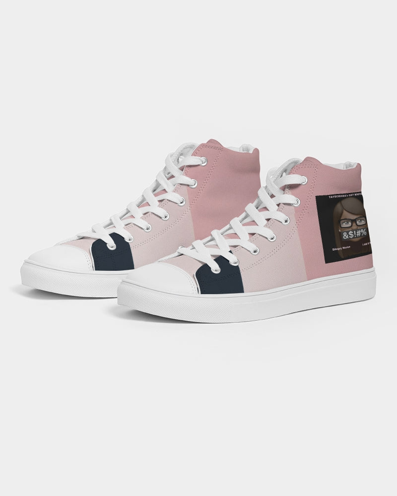Angry stripes Women's Hightop Canvas Shoe