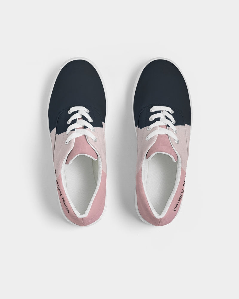 Angry stripes Women's Lace Up Canvas Shoe