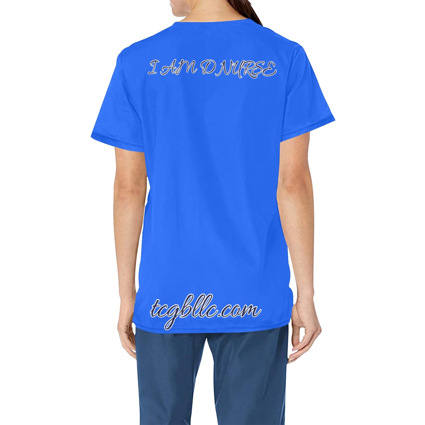 I AM D NURSE Scrub top