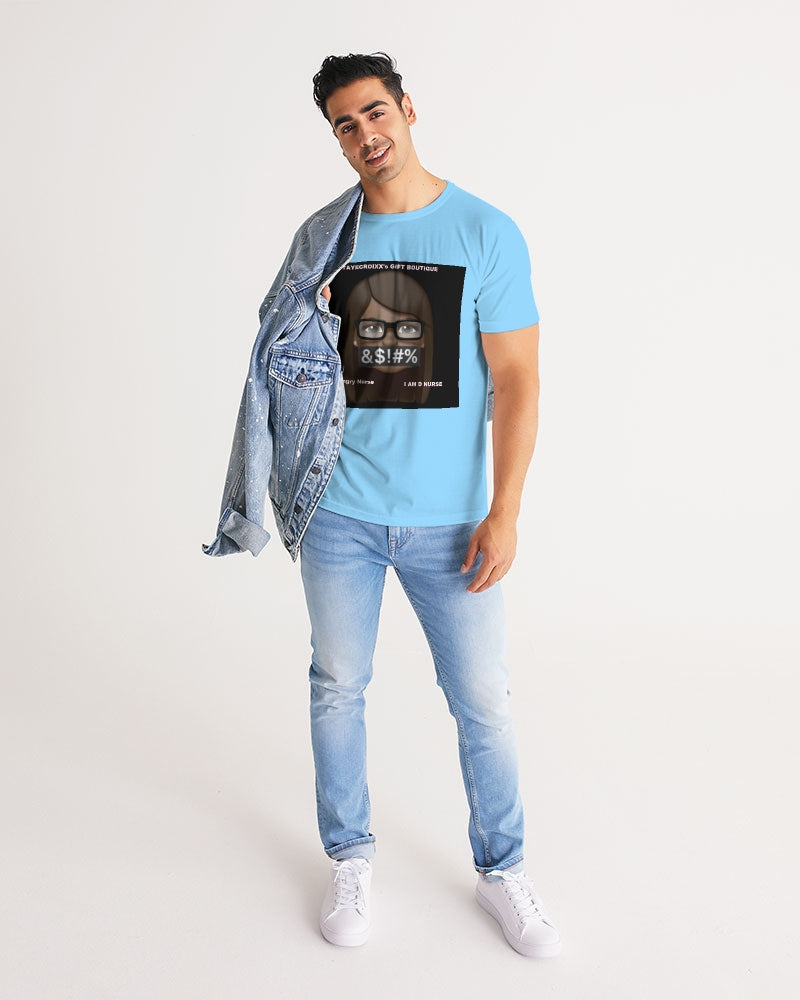 Angry pastel blue Men's Tee