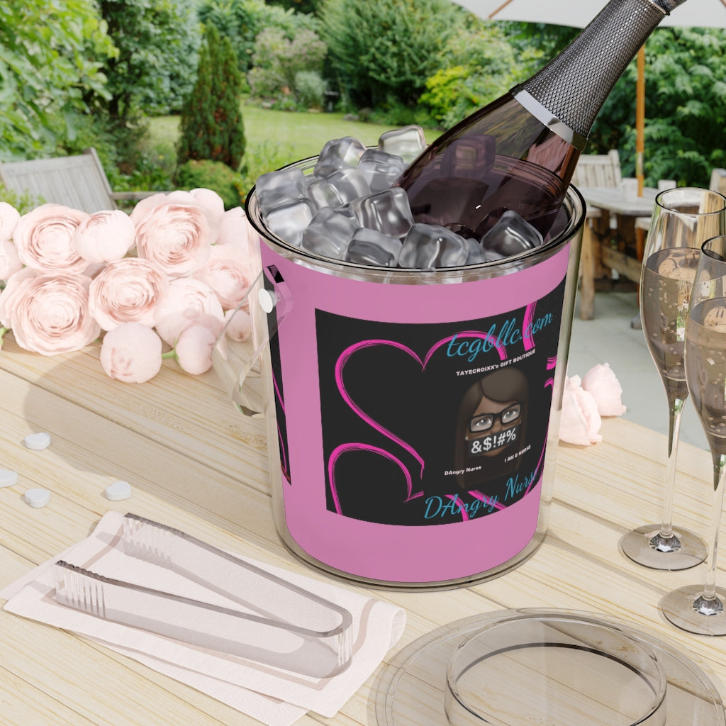 Ice Bucket with Tongs