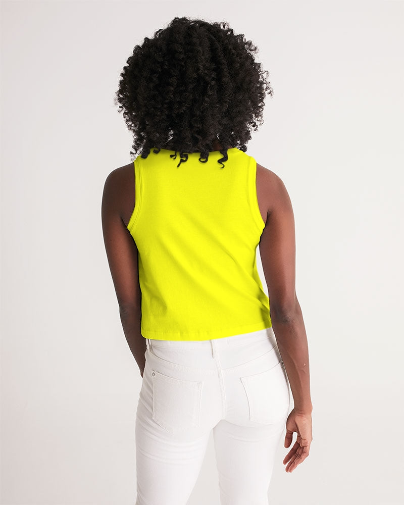 Angry Yellow Women's Cropped Tank