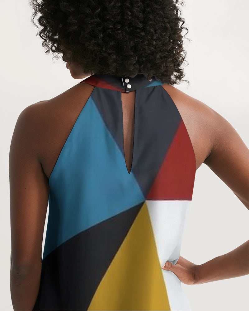Angry Triangles Women's Halter Dress