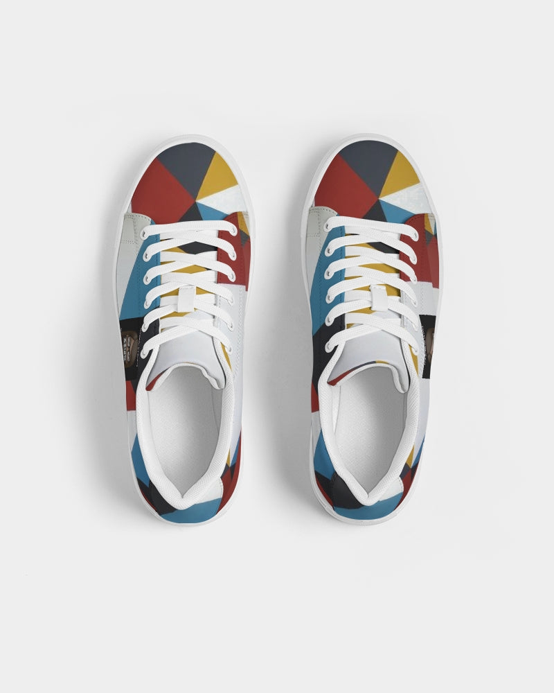 Angry Triangles Women's Faux-Leather Sneaker