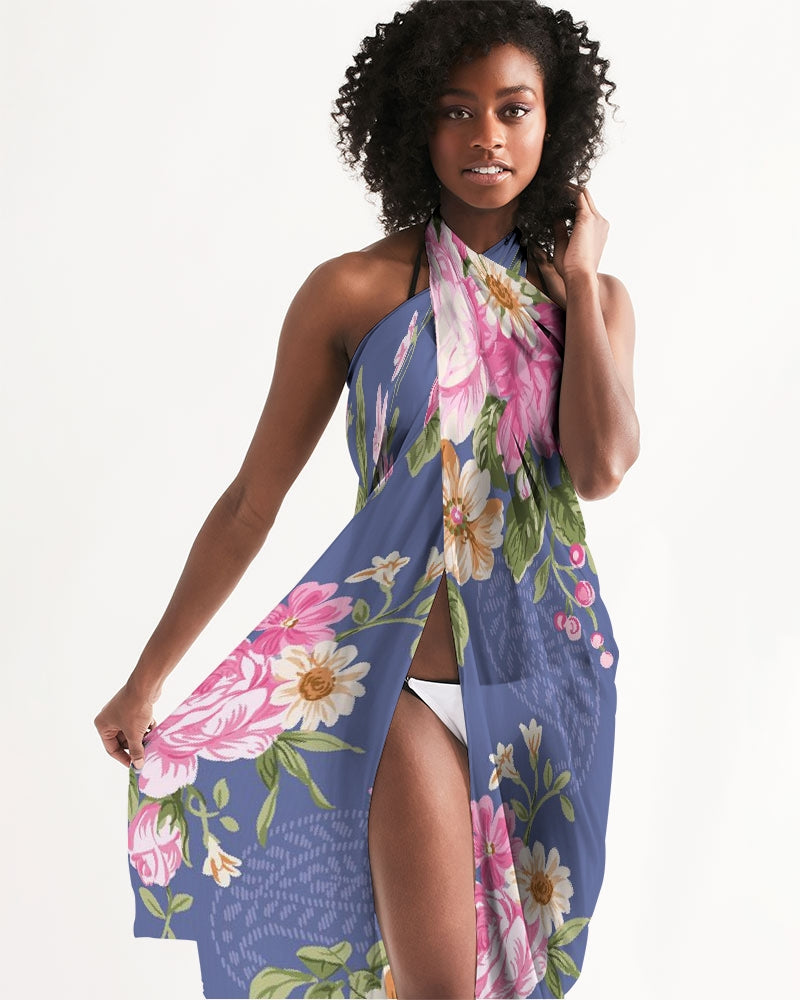 Angry pink flowers Swim Cover Up