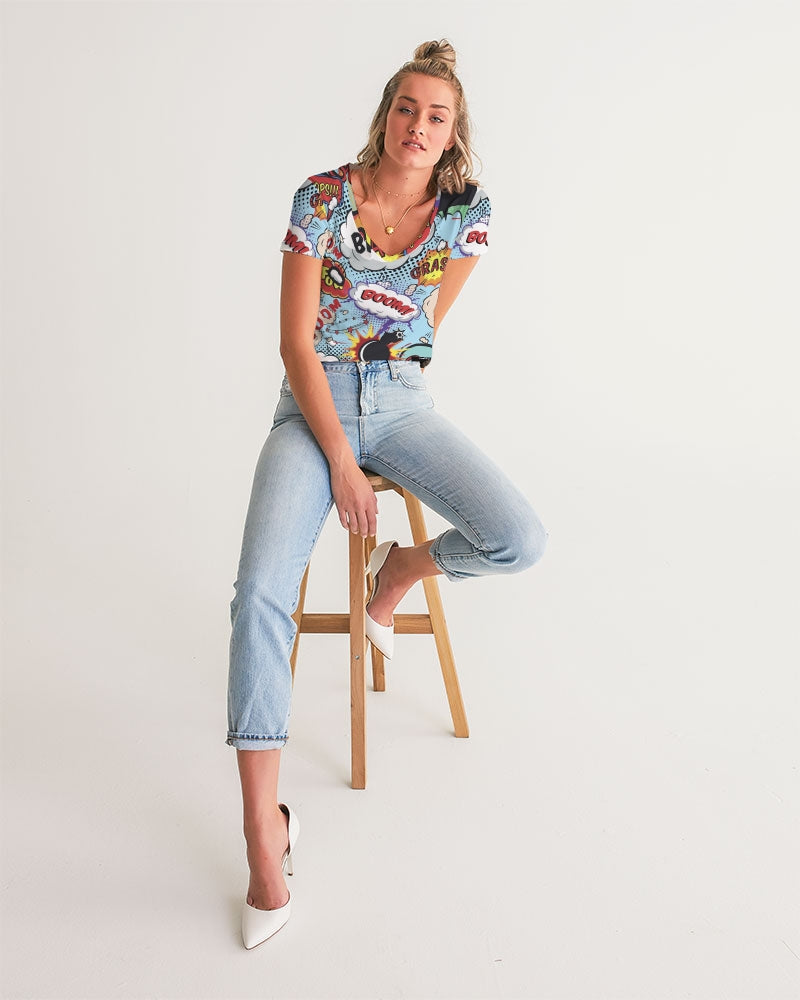 Angry sounds Women's V-Neck Tee