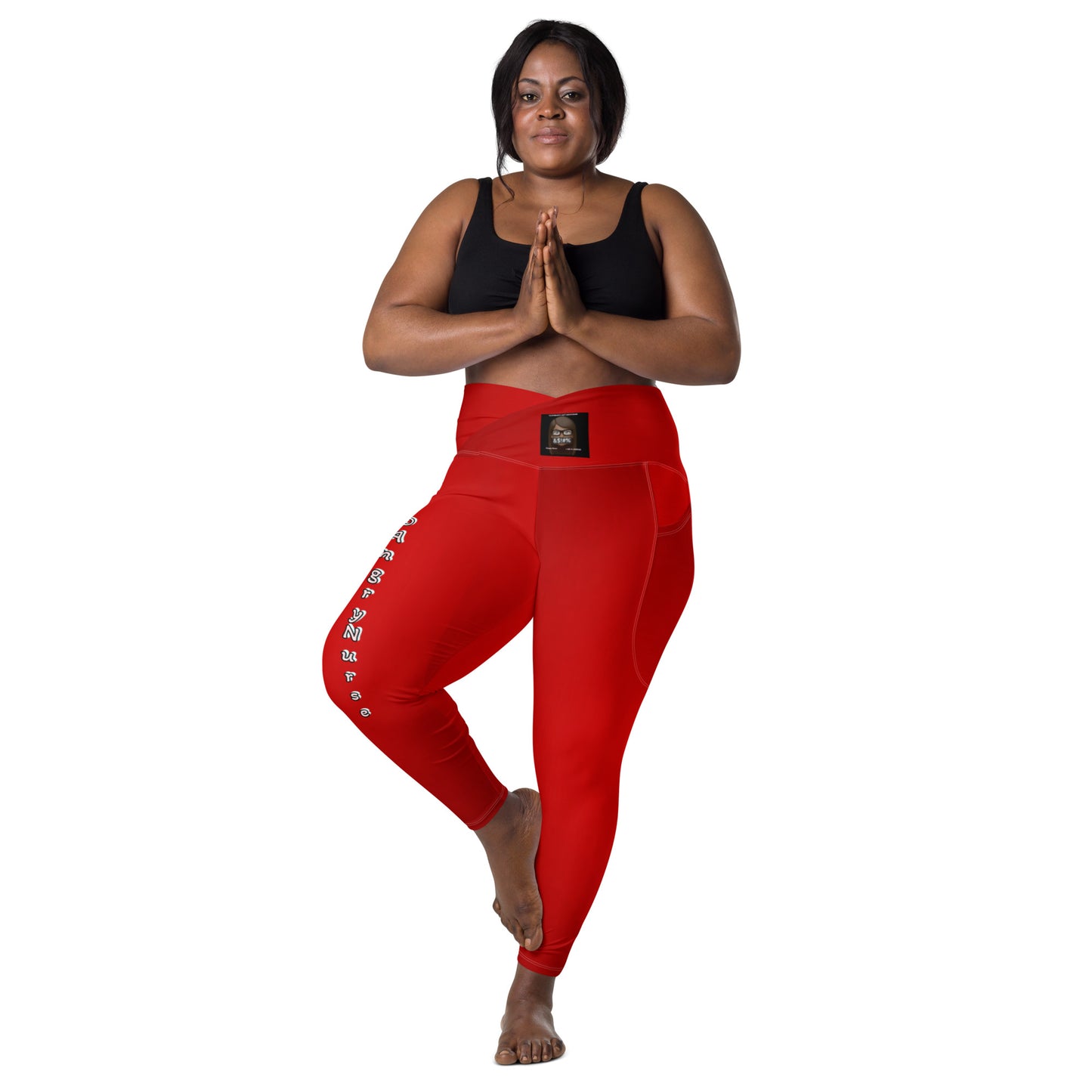DAngry Nurse Crossover leggings with pockets
