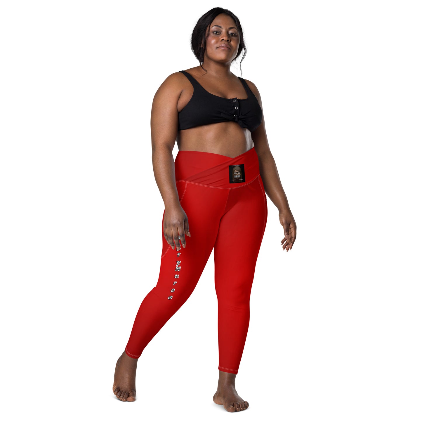 DAngry Nurse Crossover leggings with pockets