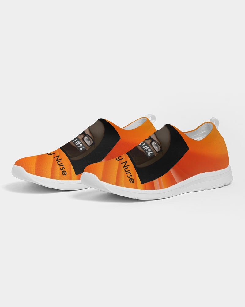 angry orange Women's Slip-On Flyknit Shoe
