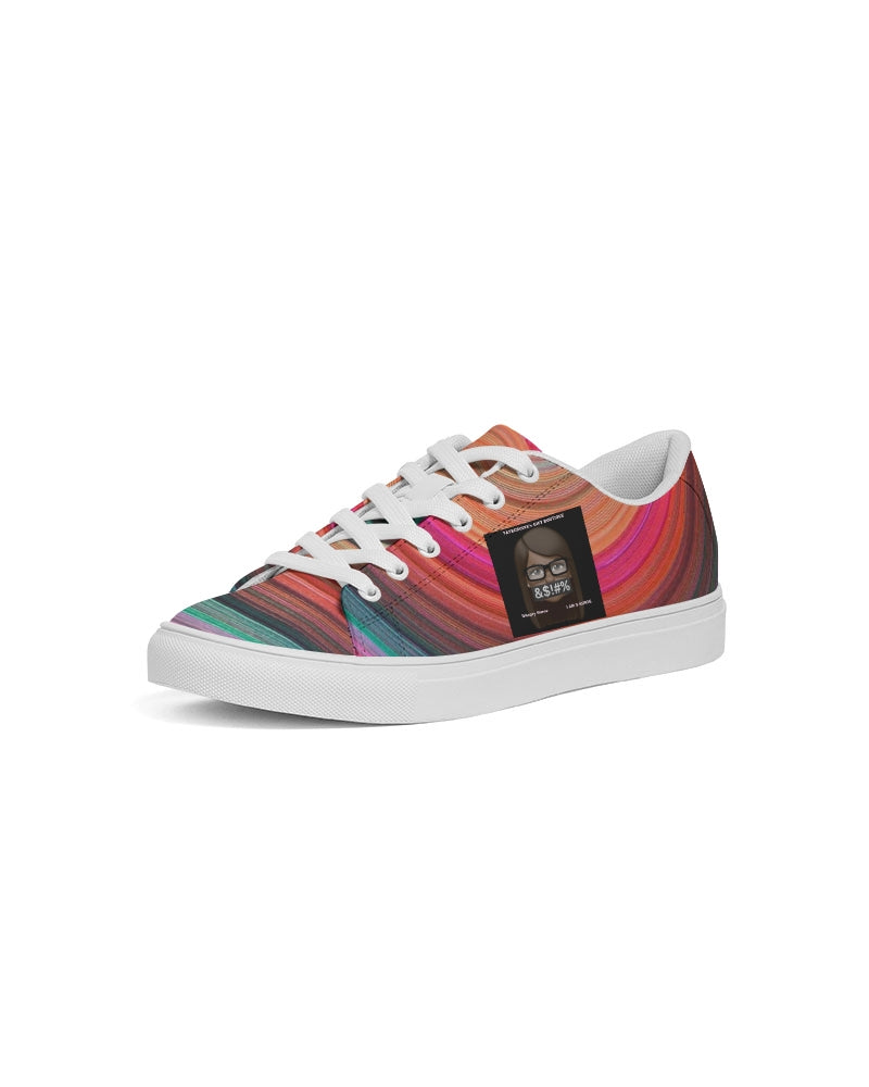 Angry eye Women's Faux-Leather Sneaker