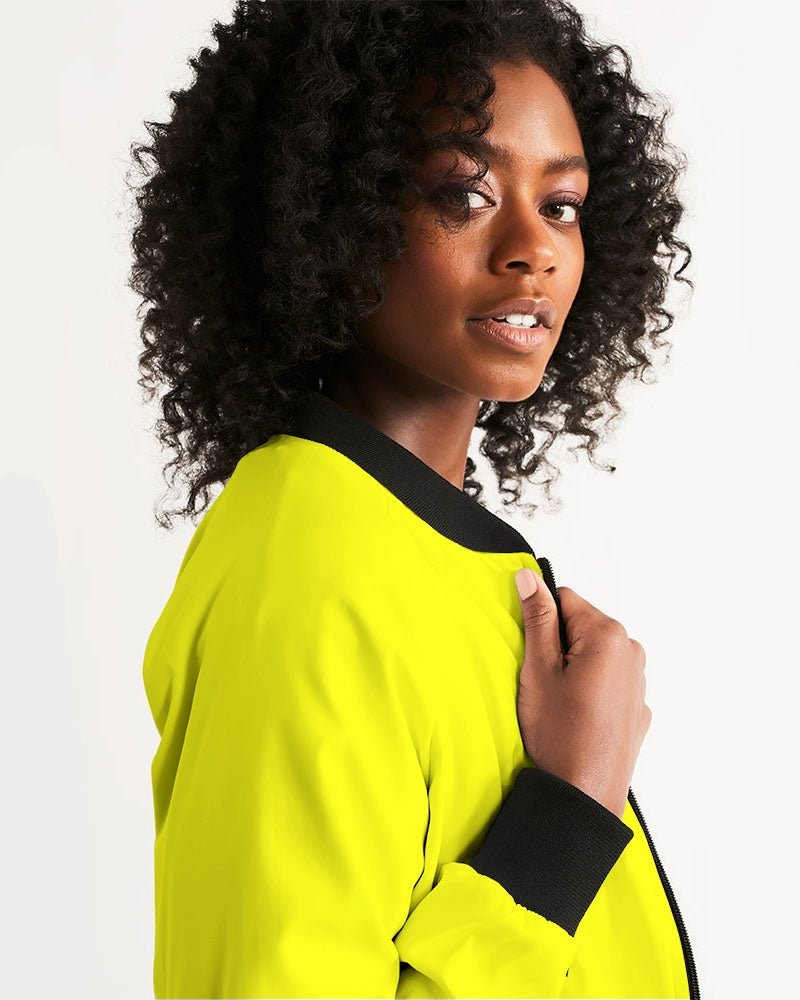 Angry Yellow Women's Bomber Jacket