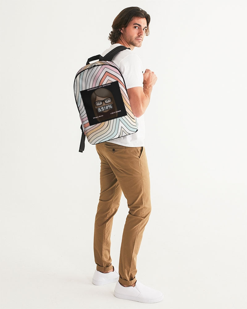 Angry waves Large Backpack