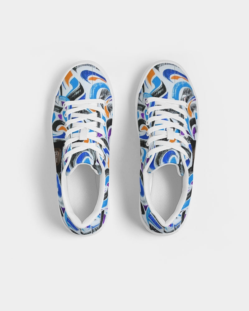 Angry Twirls Women's Faux-Leather Sneaker