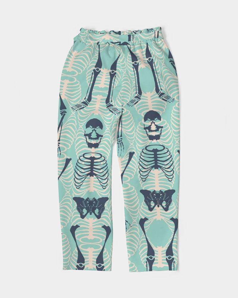 ANGRY SKELeton Women's Belted Tapered Pants