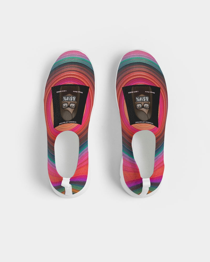 Angry eye Women's Slip-On Flyknit Shoe