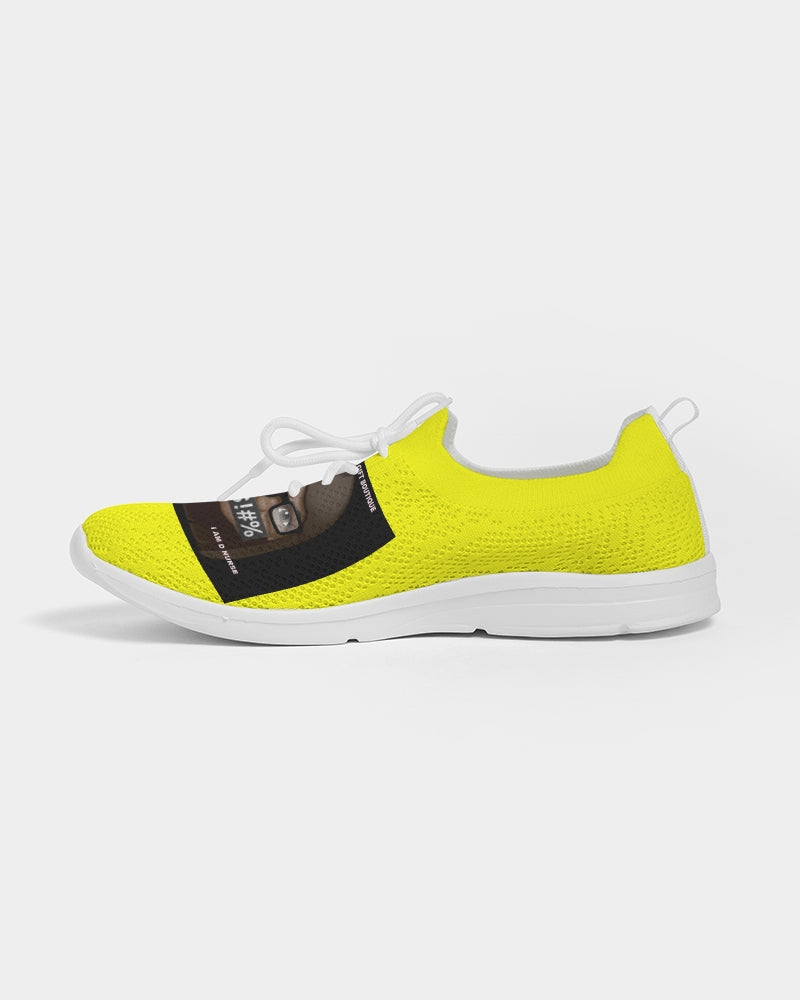 Angry Yellow Women's Lace Up Flyknit Shoe