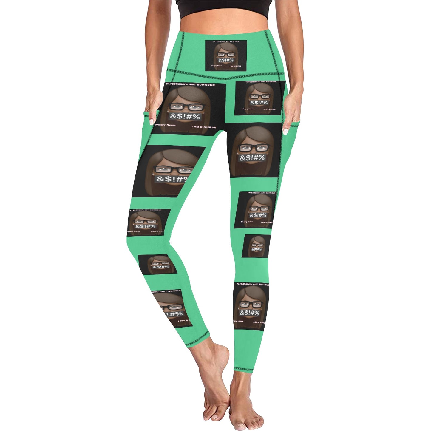 DAngry Nurse Leggings with Pockets