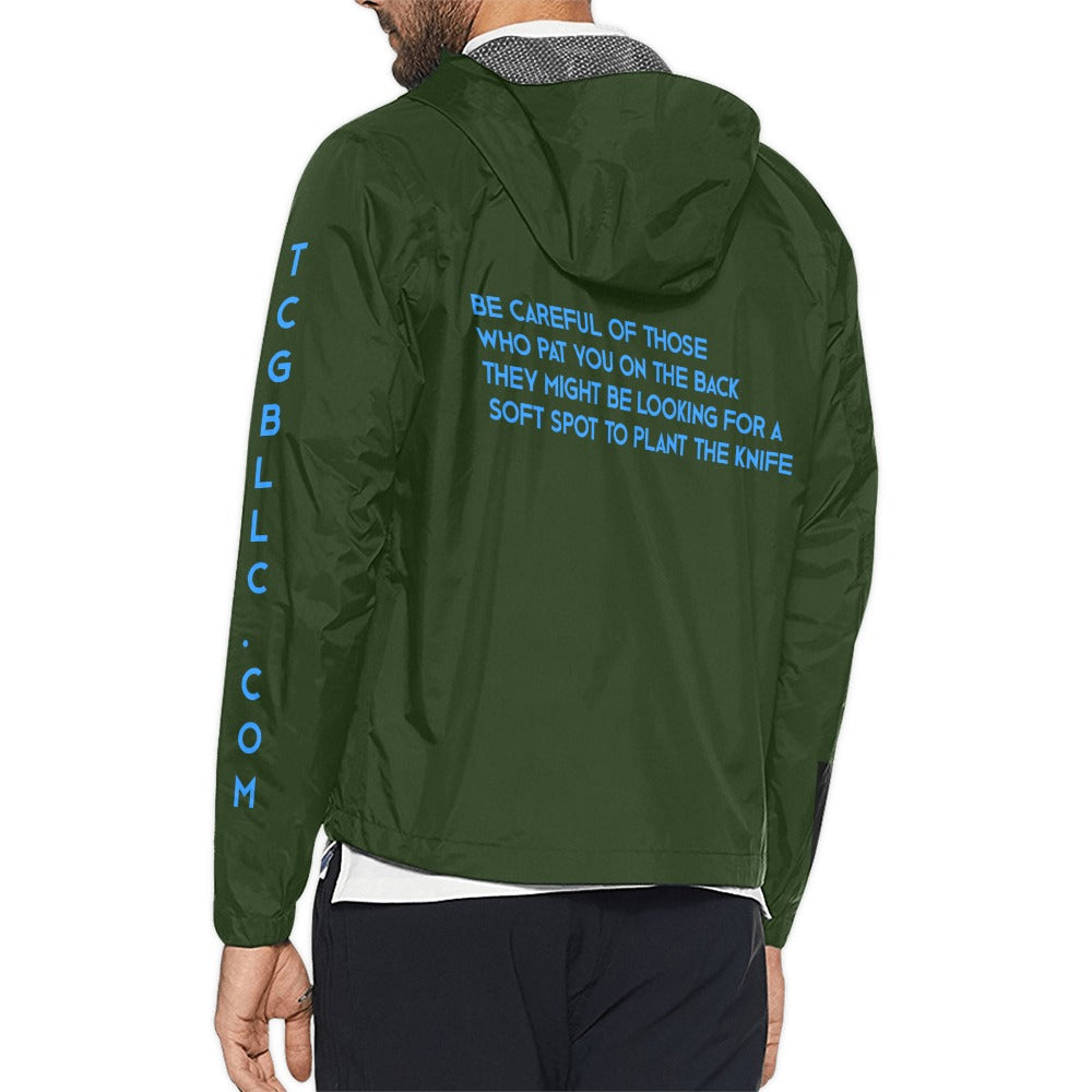 Unisex All Over Print  Hooded Windbreaker (Model H23)