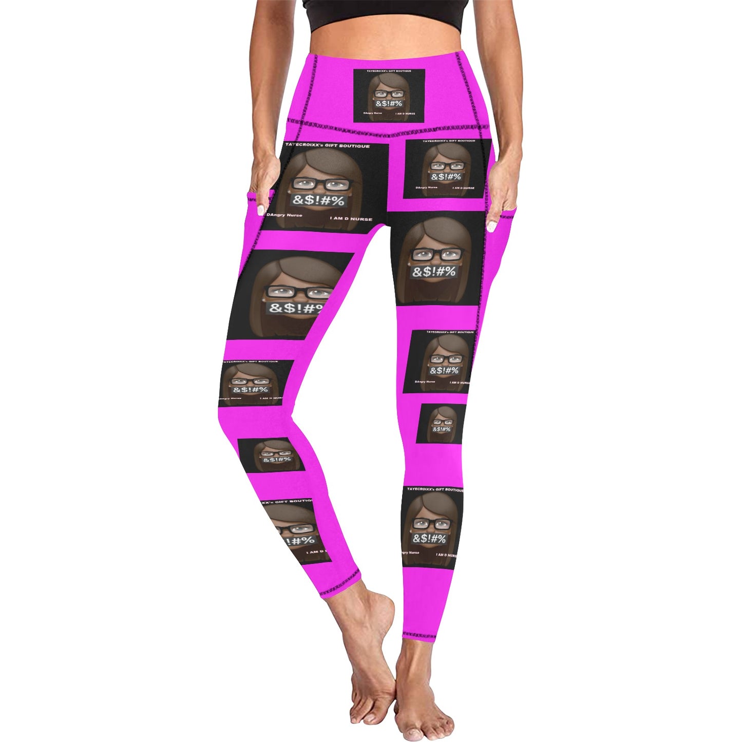 DAngry Nurse Leggings with Pockets