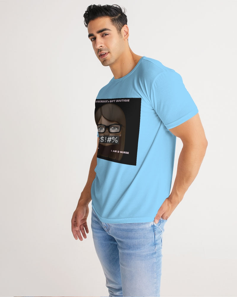 Angry pastel blue Men's Tee