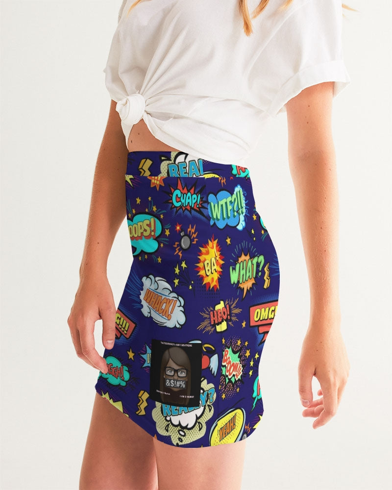 Angry Words Women's Mini Skirt
