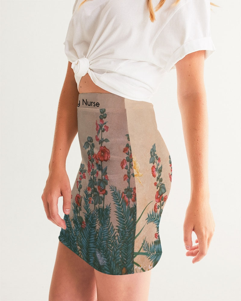 Angry Flowers Women's Mini Skirt