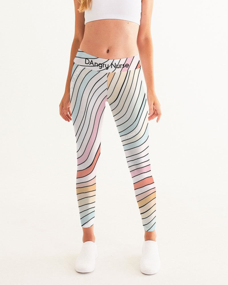 ANgry Stripes 2 Women's Yoga Pants
