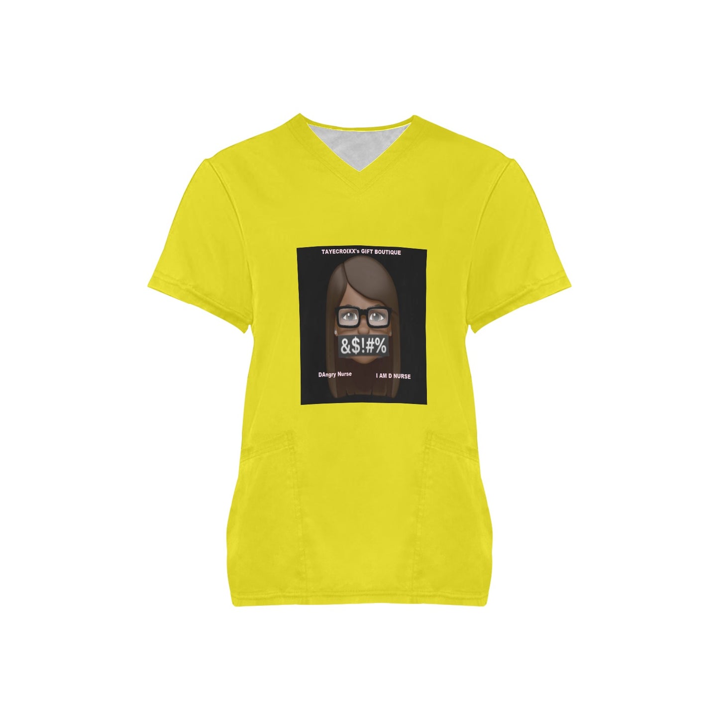 I AM D NURSE Scrub top