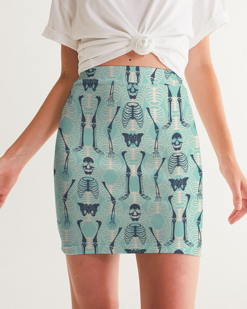 ANGRY SKELeton Women's Mini Skirt
