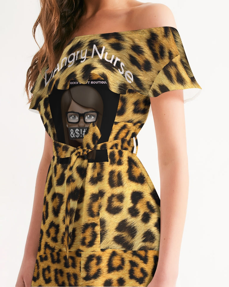 ANGRY LEPORD Women's Off-Shoulder Dress