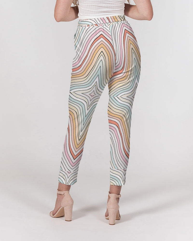 Angry waves Women's Belted Tapered Pants