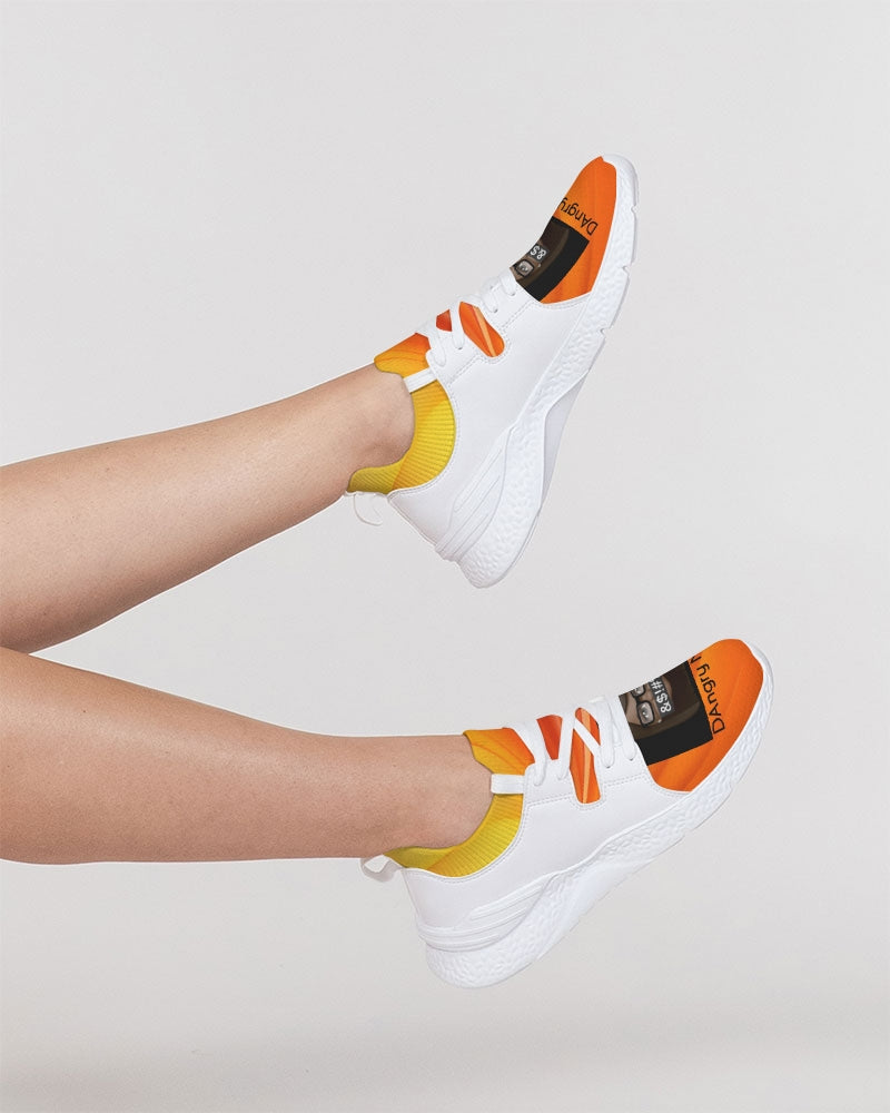 angry orange Women's Two-Tone Sneaker