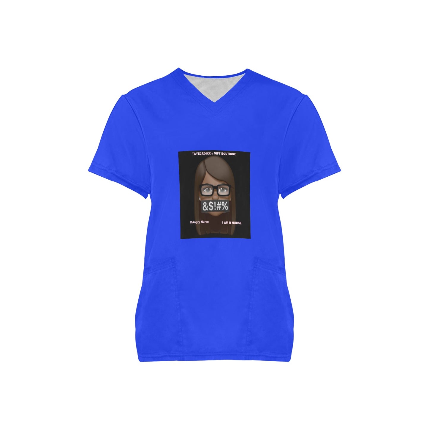 I A M D NURSE Scrub Top