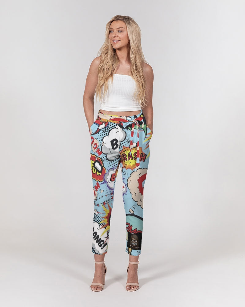 Angry sounds Women's Belted Tapered Pants