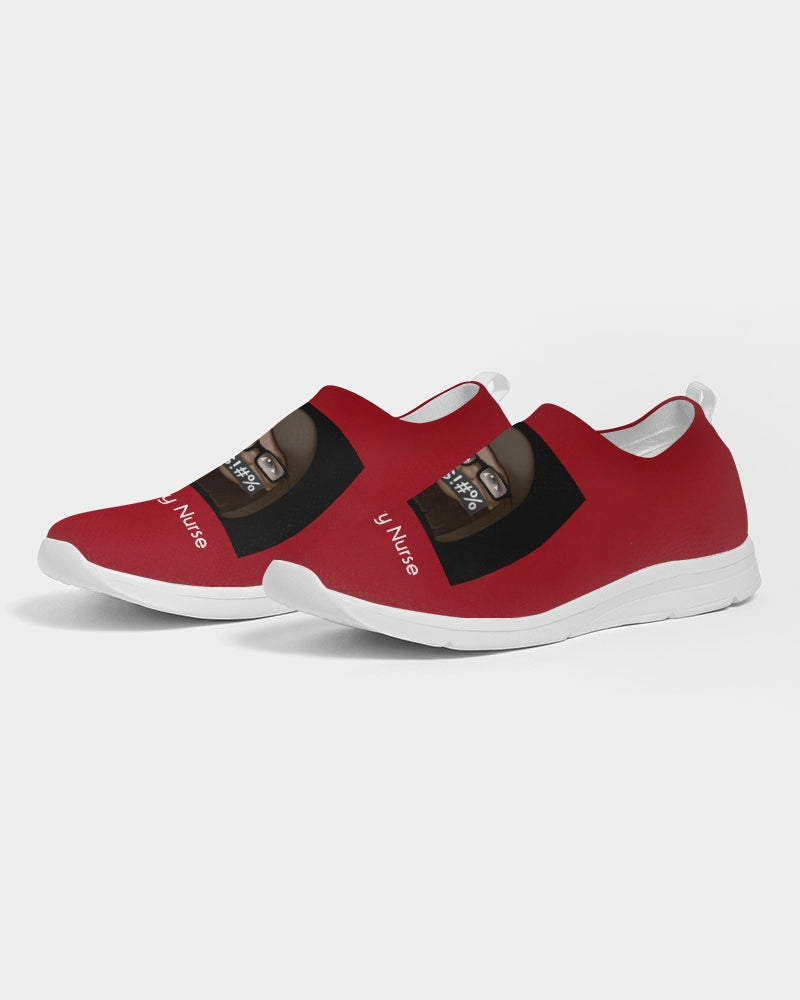 red Women's Slip-On Flyknit Shoe
