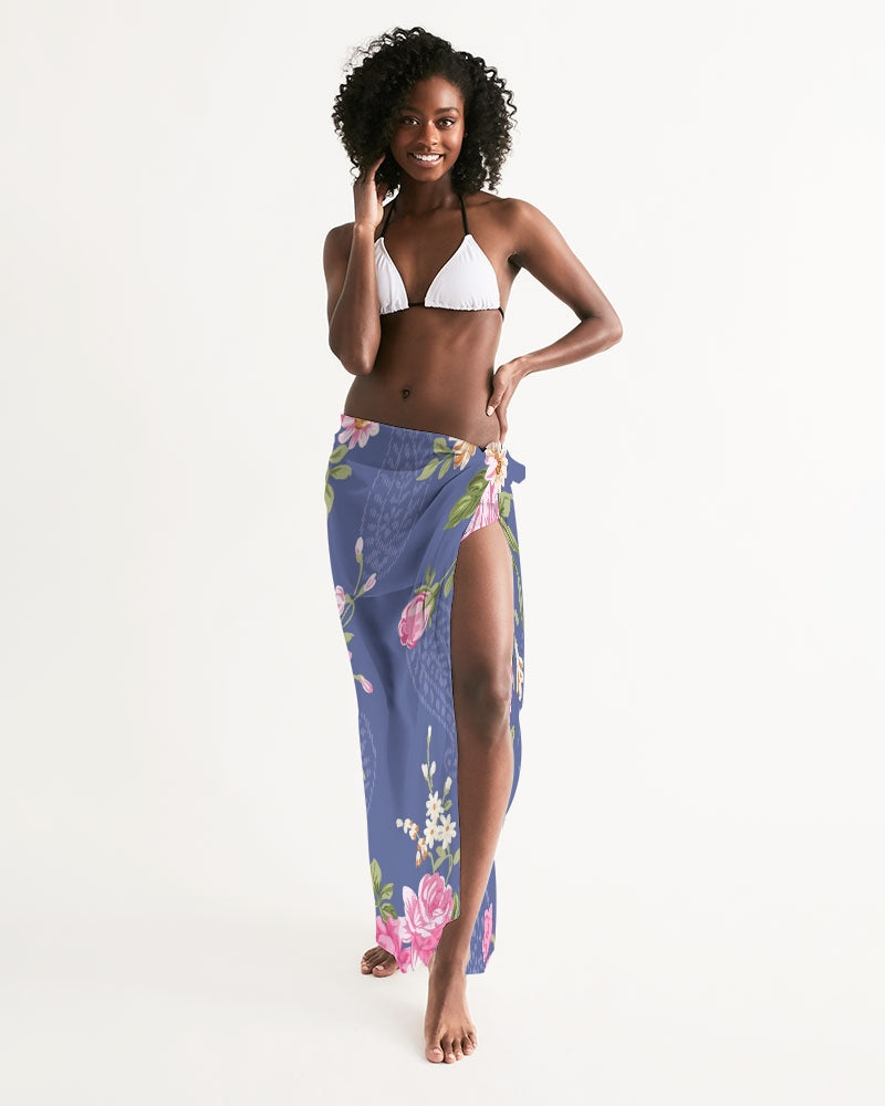 Angry pink flowers Swim Cover Up