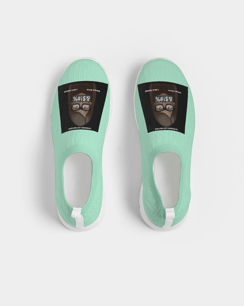 Angry pastel green Women's Slip-On Flyknit Shoe