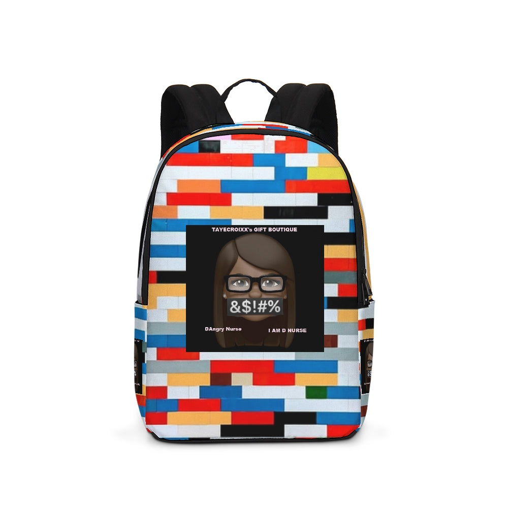 Angry Blocks Large Backpack