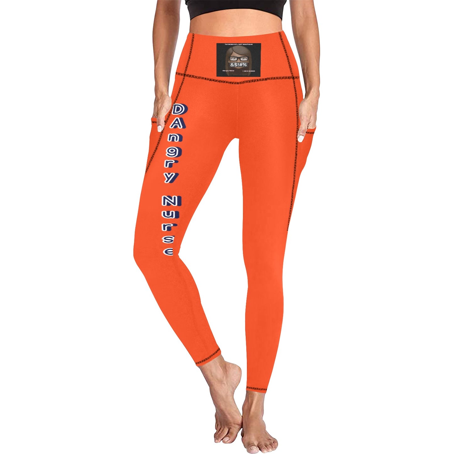 DAngry Nurse Leggings with Pockets