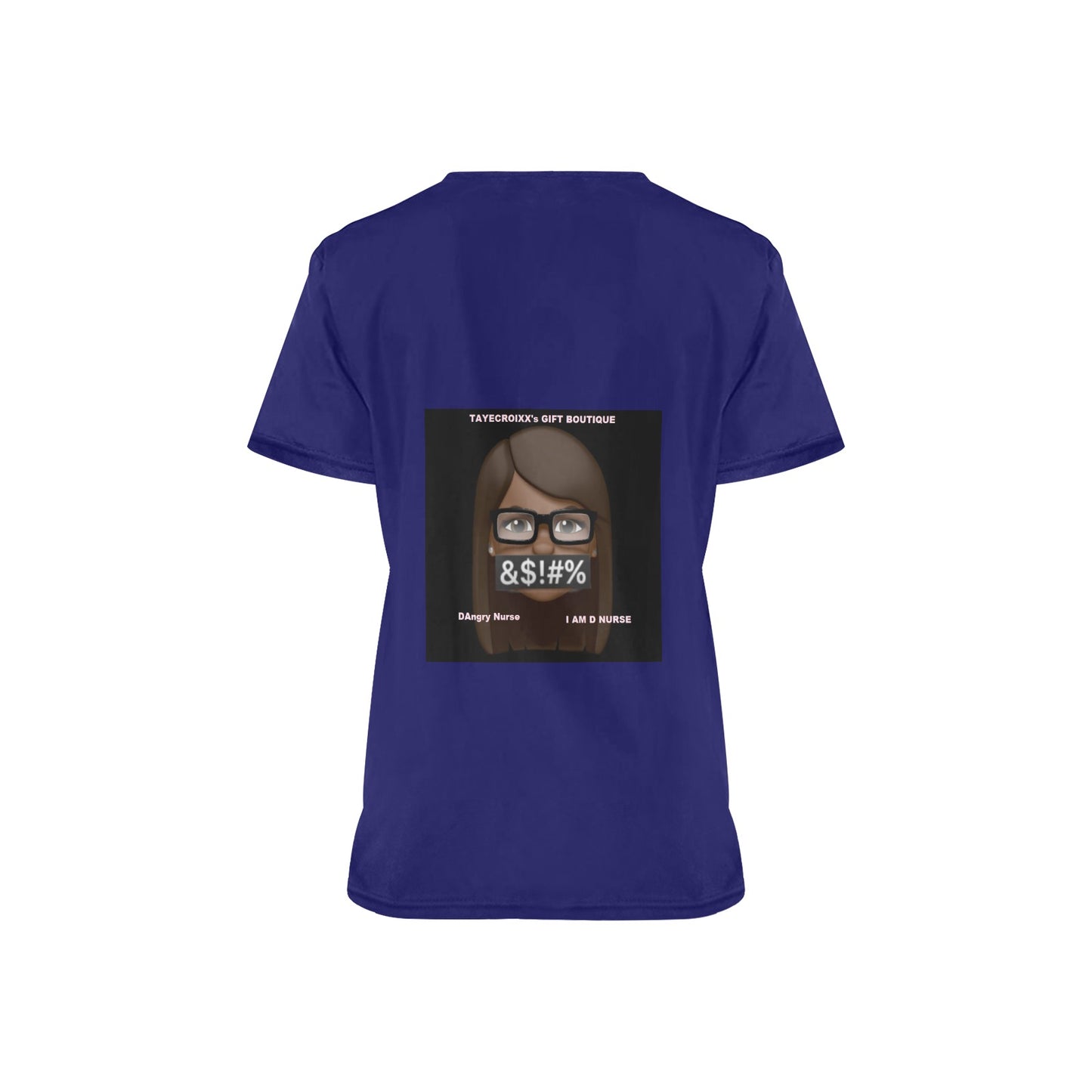 I AM D NURSE Scrub Top
