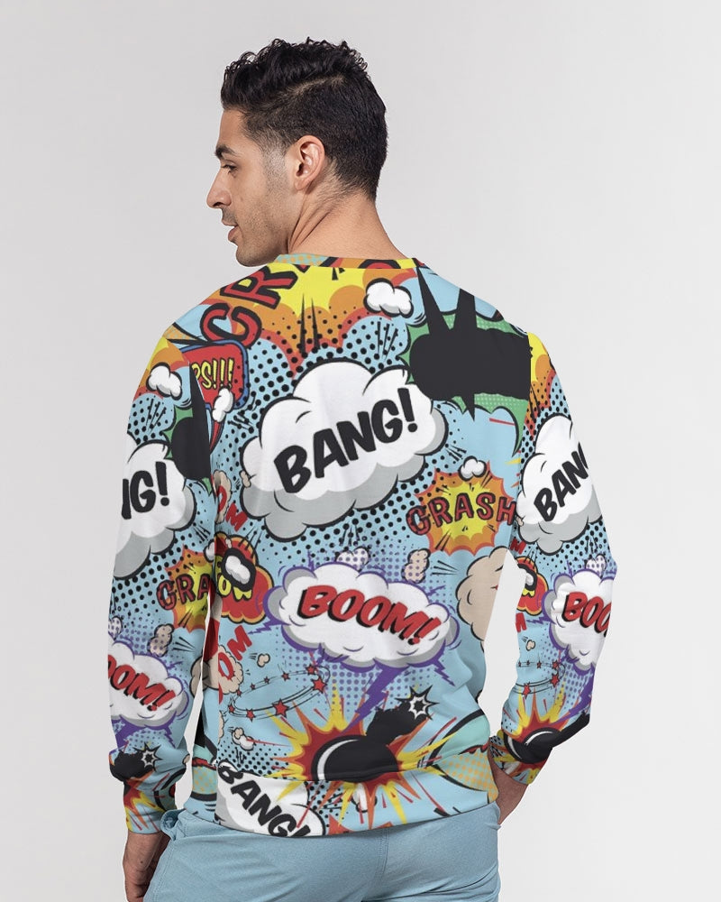 Angry sounds Men's Classic French Terry Crewneck Pullover