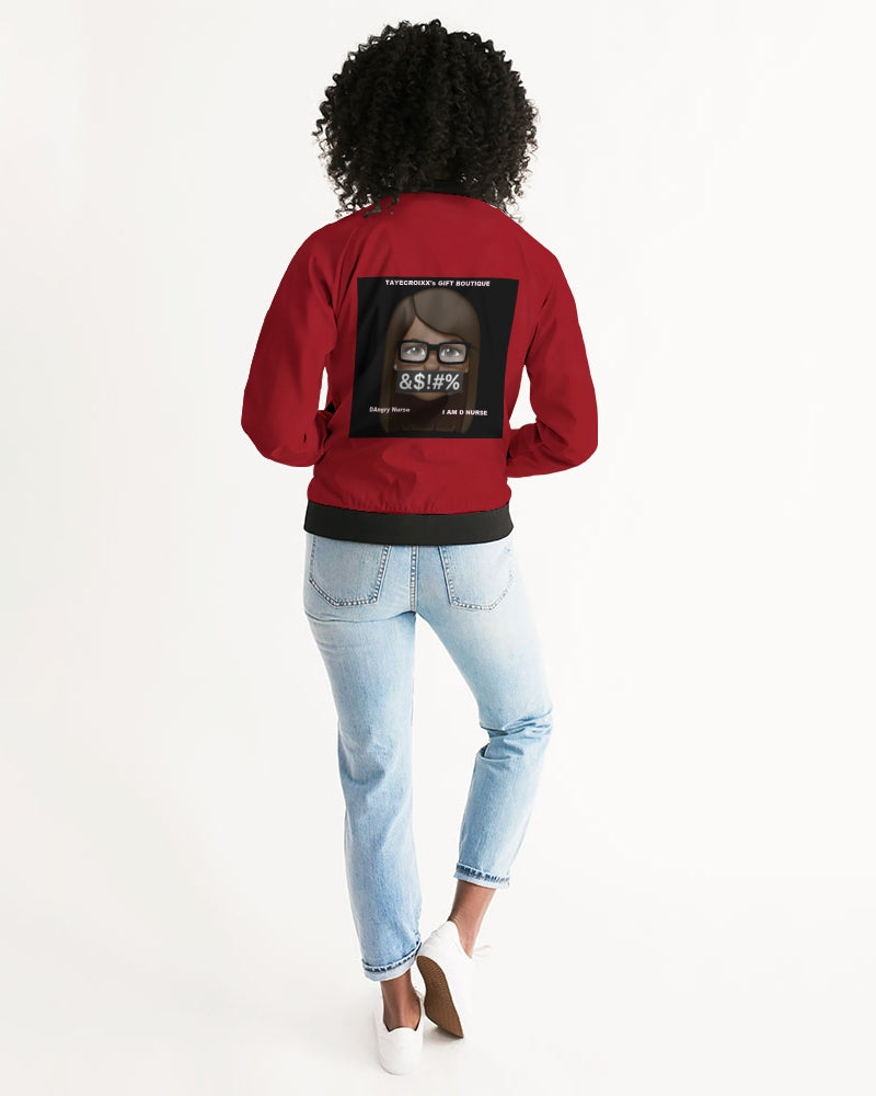red Women's Bomber Jacket