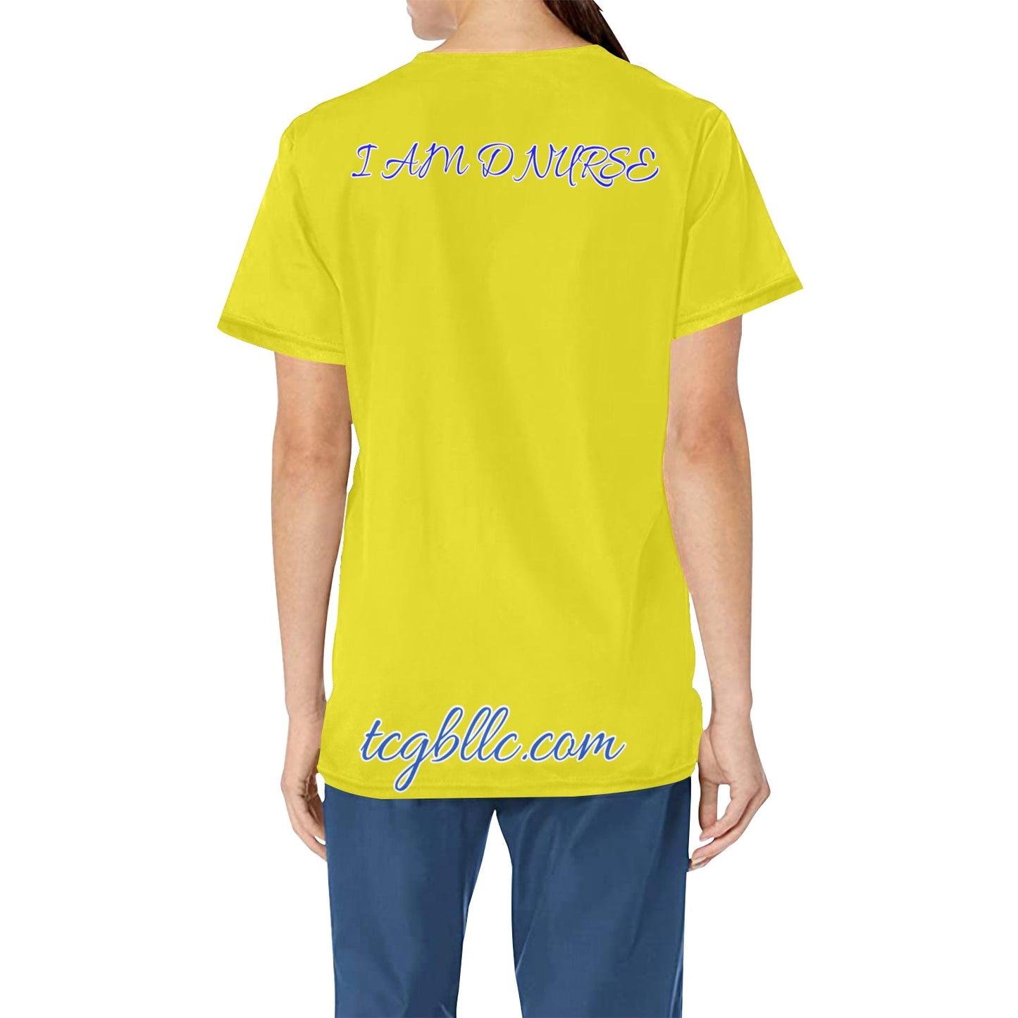 I AM D NURSE Scrub top