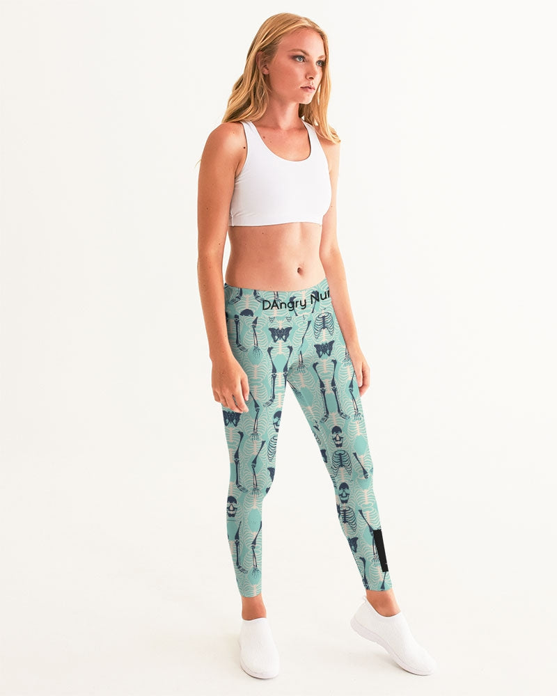 ANGRY SKELeton Women's Yoga Pants