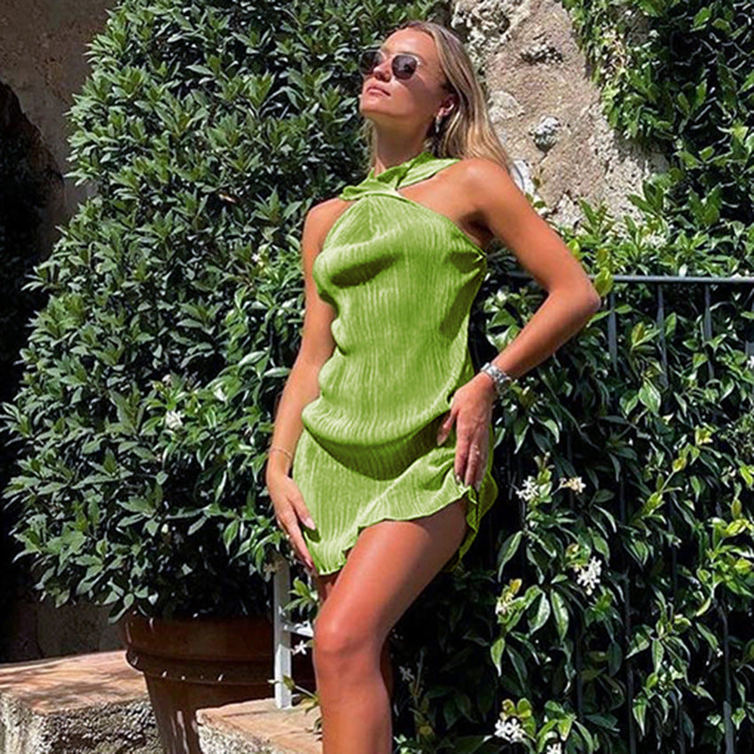 Summer Women's European And American Short Skirt Pleated