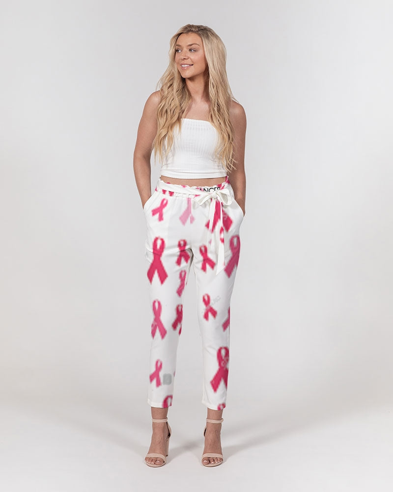 Special Edition F&$!#%K CANCER Women's Belted Tapered Pants